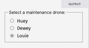 UX about radio button